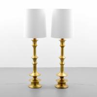 Pair of Monumental Floor Lamps, Manner of Tommi Parzinger - Sold for $1,040 on 11-24-2018 (Lot 58).jpg